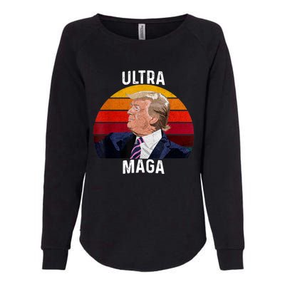 Ultra MAGA Pro Trump Womens California Wash Sweatshirt