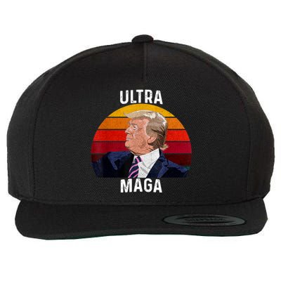 Ultra MAGA Pro Trump Wool Snapback Cap