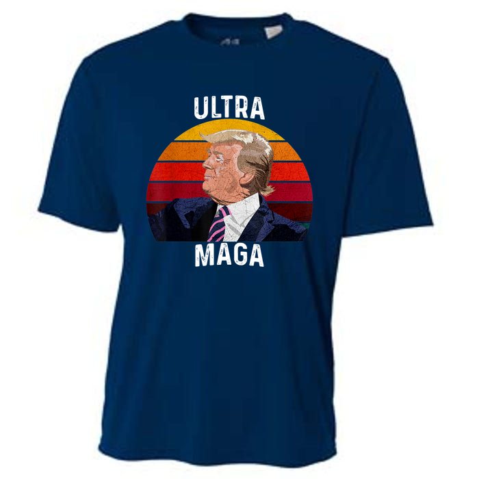 Ultra MAGA Pro Trump Cooling Performance Crew T-Shirt