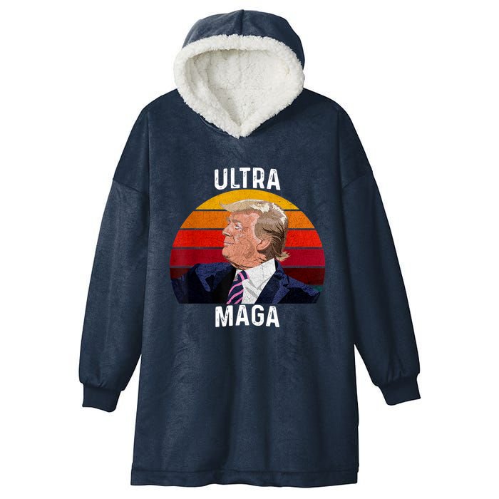 Ultra MAGA Pro Trump Hooded Wearable Blanket