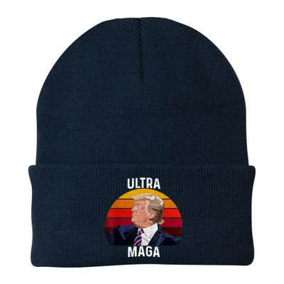 Ultra MAGA Pro Trump Knit Cap Winter Beanie