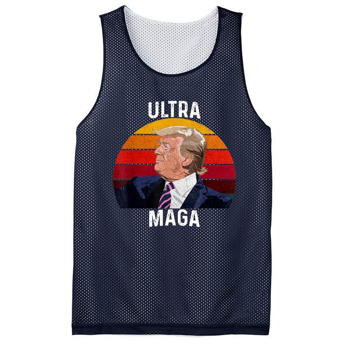 Ultra MAGA Pro Trump Mesh Reversible Basketball Jersey Tank