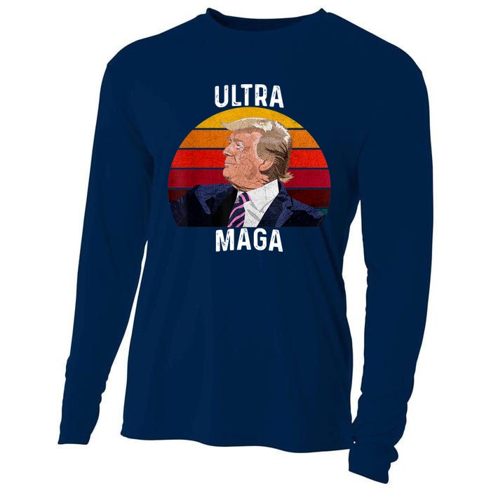 Ultra MAGA Pro Trump Cooling Performance Long Sleeve Crew