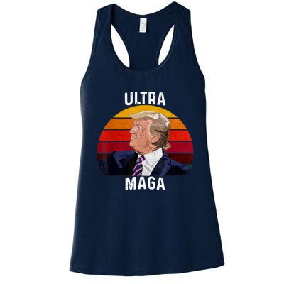 Ultra MAGA Pro Trump Women's Racerback Tank