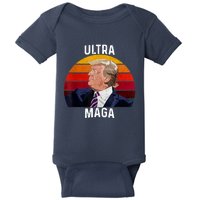 Ultra MAGA Pro Trump Baby Bodysuit