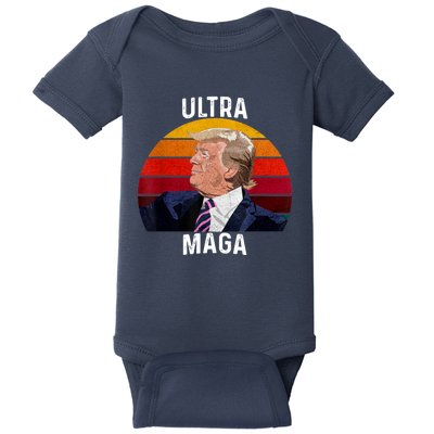 Ultra MAGA Pro Trump Baby Bodysuit