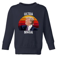 Ultra MAGA Pro Trump Toddler Sweatshirt