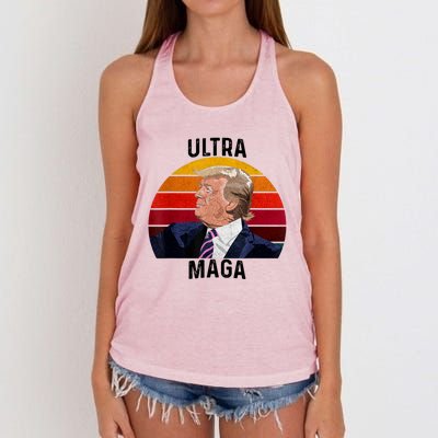 Ultra MAGA Pro Trump Women's Knotted Racerback Tank