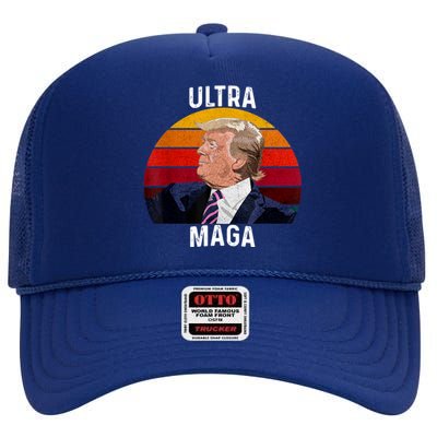 Ultra MAGA Pro Trump High Crown Mesh Back Trucker Hat