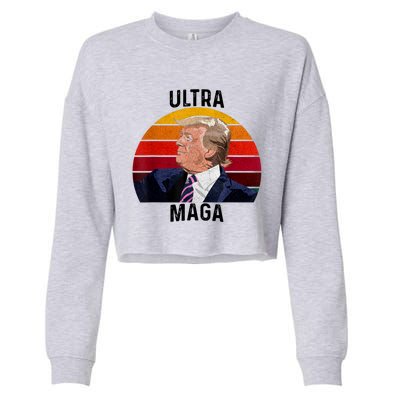 Ultra MAGA Pro Trump Cropped Pullover Crew