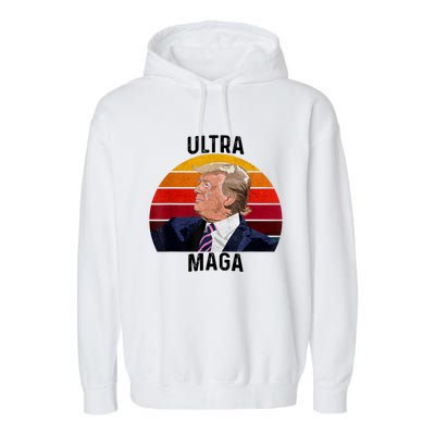 Ultra MAGA Pro Trump Garment-Dyed Fleece Hoodie