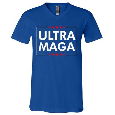 Ultra Maga Pro Trump Trump 2024 V-Neck T-Shirt