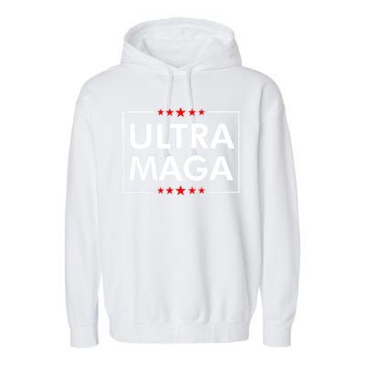 Ultra Maga Pro Trump Trump 2024 Garment-Dyed Fleece Hoodie