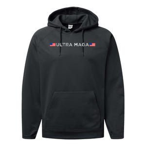 Ultra Maga Proud Ultra Maga Performance Fleece Hoodie