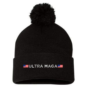 Ultra Maga Proud Ultra Maga Pom Pom 12in Knit Beanie