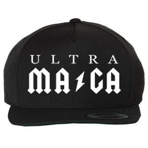 Ultra MAGA Parody Trump 2024 Wool Snapback Cap