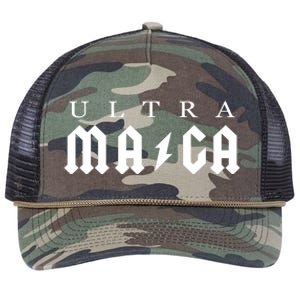 Ultra MAGA Parody Trump 2024 Retro Rope Trucker Hat Cap