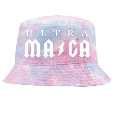 Ultra MAGA Parody Trump 2024 Tie-Dyed Bucket Hat