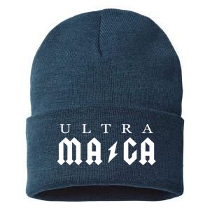 Ultra MAGA Parody Trump 2024 Sustainable Knit Beanie