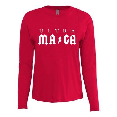 Ultra MAGA Parody Trump 2024 Womens Cotton Relaxed Long Sleeve T-Shirt