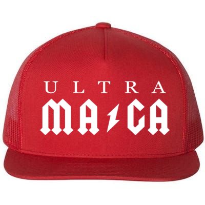 Ultra MAGA Parody Trump 2024 Flat Bill Trucker Hat