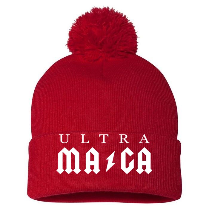 Ultra MAGA Parody Trump 2024 Pom Pom 12in Knit Beanie