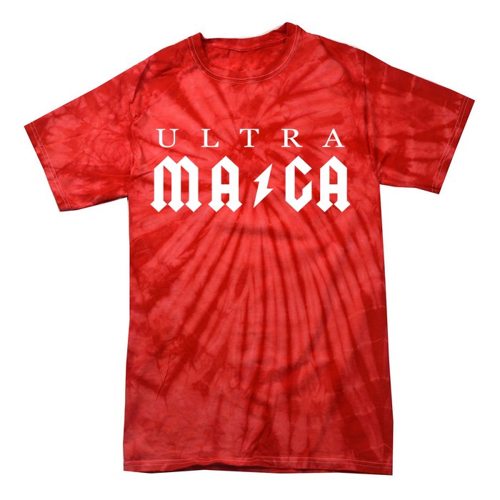 Ultra MAGA Parody Trump 2024 Tie-Dye T-Shirt