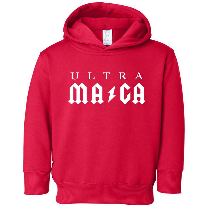 Ultra MAGA Parody Trump 2024 Toddler Hoodie