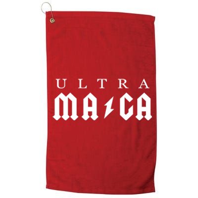 Ultra MAGA Parody Trump 2024 Platinum Collection Golf Towel