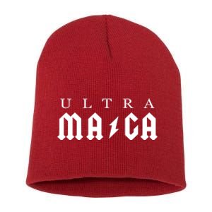 Ultra MAGA Parody Trump 2024 Short Acrylic Beanie