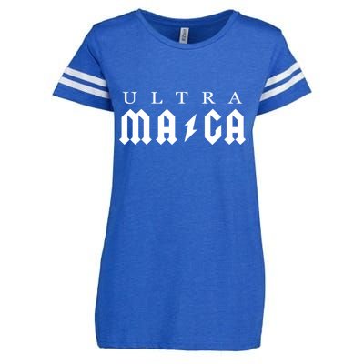 Ultra MAGA Parody Trump 2024 Enza Ladies Jersey Football T-Shirt