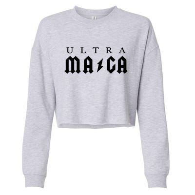 Ultra MAGA Parody Trump 2024 Cropped Pullover Crew