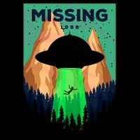UFO Missing Person Retro Vintage Poster Bag