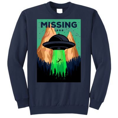 UFO Missing Person Retro Vintage Poster Sweatshirt