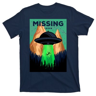 UFO Missing Person Retro Vintage Poster T-Shirt