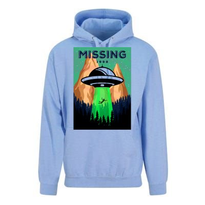 UFO Missing Person Retro Vintage Poster Unisex Surf Hoodie