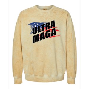 Ultra MAGA Pro American Pro Freedom Ultra MAGA Ultra Maga Colorblast Crewneck Sweatshirt