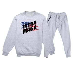 Ultra MAGA Pro American Pro Freedom Ultra MAGA Ultra Maga Premium Crewneck Sweatsuit Set