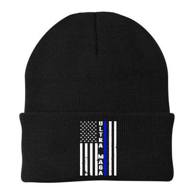 Ultra Maga Police Officer USA Flag Beanie