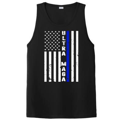 Ultra Maga Police Officer USA Flag PosiCharge Competitor Tank