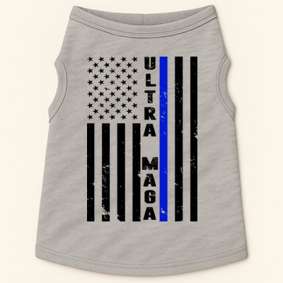 Ultra Maga Police Officer USA Flag Doggie Tank