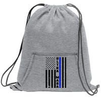 Ultra Maga Police Officer USA Flag Sweatshirt Cinch Pack Bag