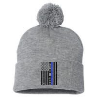 Ultra Maga Police Officer USA Flag Pom Pom 12in Knit Beanie