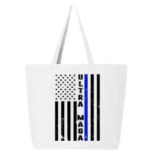 Ultra Maga Police Officer USA Flag 25L Jumbo Tote