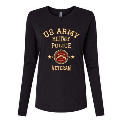 US Military Police Veteran Police Officer Retirement Womens Cotton Relaxed Long Sleeve T-Shirt