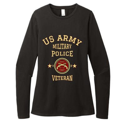 US Military Police Veteran Police Officer Retirement Womens CVC Long Sleeve Shirt