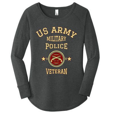 US Military Police Veteran Police Officer Retirement Women's Perfect Tri Tunic Long Sleeve Shirt