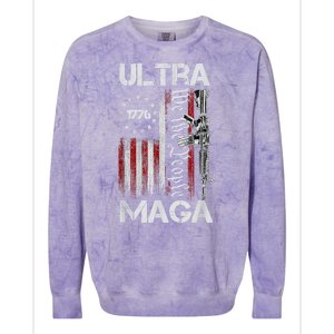 Ultra Maga Proud Ultra Maga Colorblast Crewneck Sweatshirt