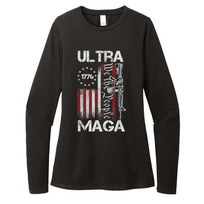 Ultra Maga Proud Ultra Maga Womens CVC Long Sleeve Shirt