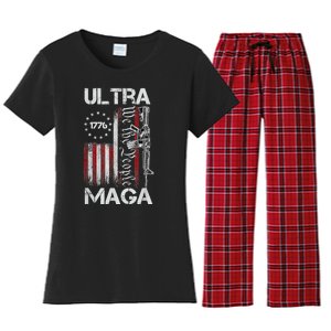 Ultra Maga Proud Ultra Maga Women's Flannel Pajama Set